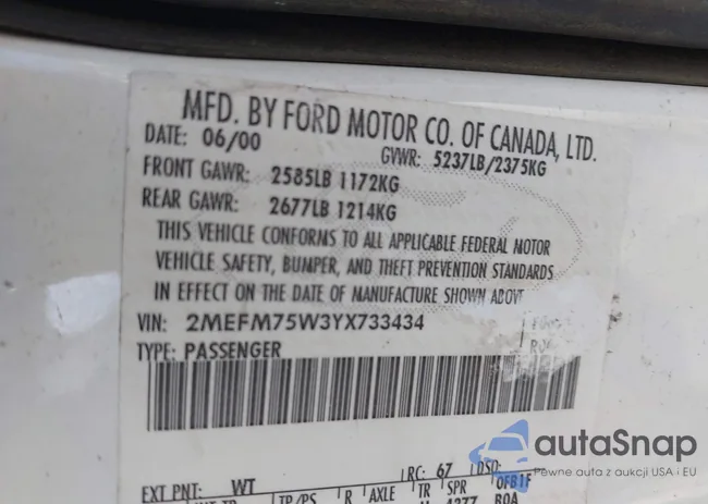 2MEFM75W3YX733434: 44334740