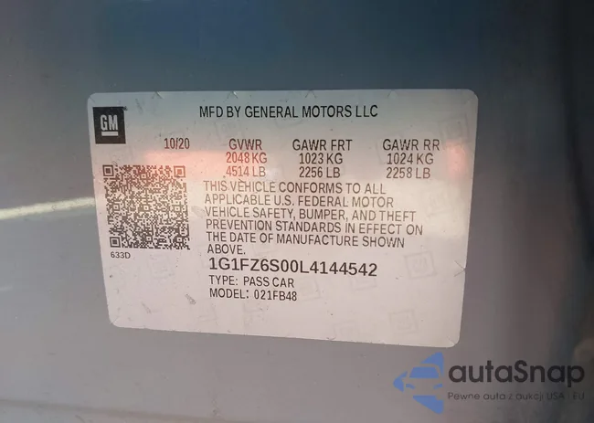 1G1FZ6S00L4144542: 44334748