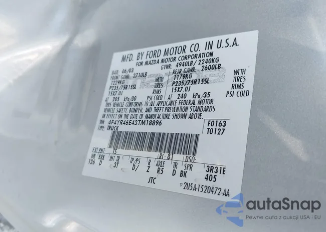 4F4YR46E43TM18896: 44334810