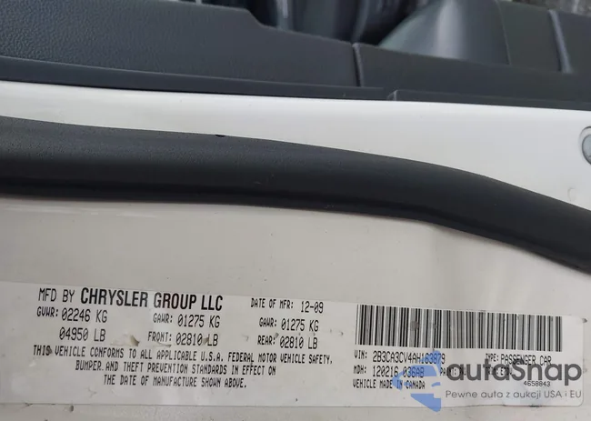 2B3CA3CV4AH163879: 44336005