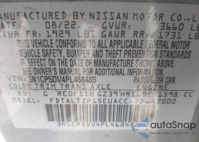 3N1CP5DV4PL468485: 44336042