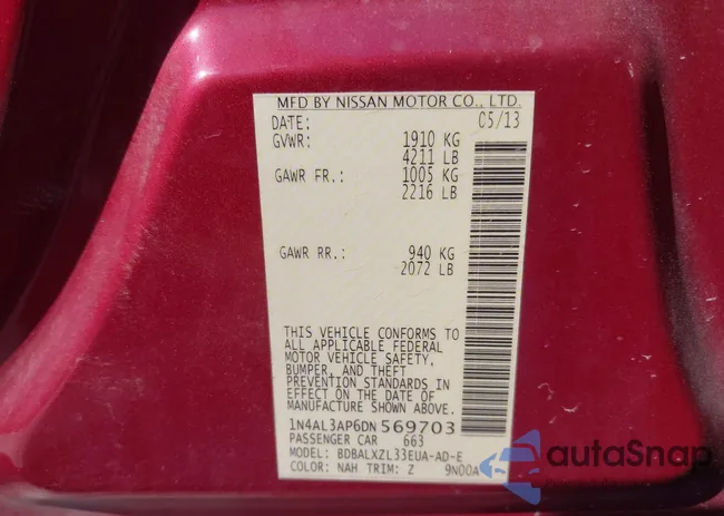 1N4AL3AP6DN569703: 44336383