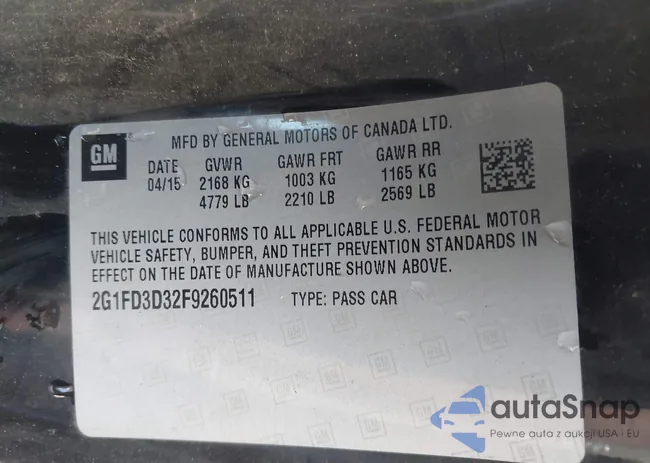 2G1FD3D32F9260511: 44336507