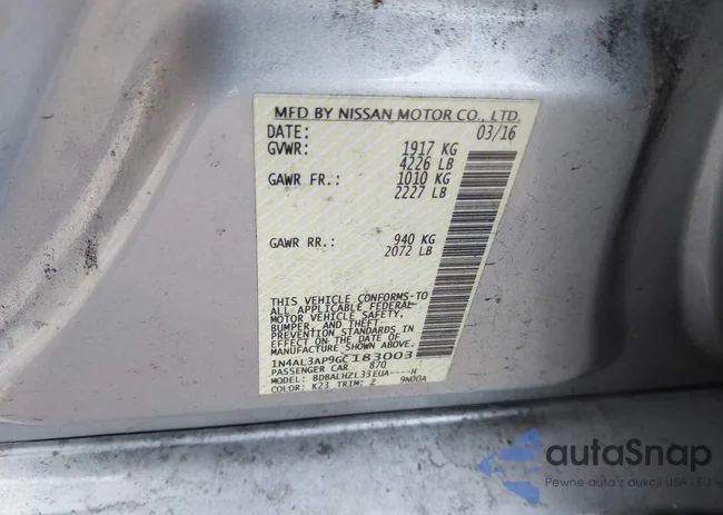 1N4AL3AP9GC183003: 44336532