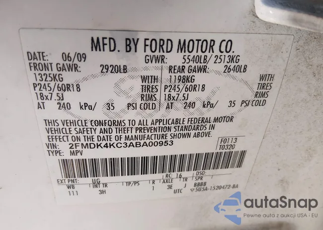 2FMDK4KC3ABA00953: 44336545