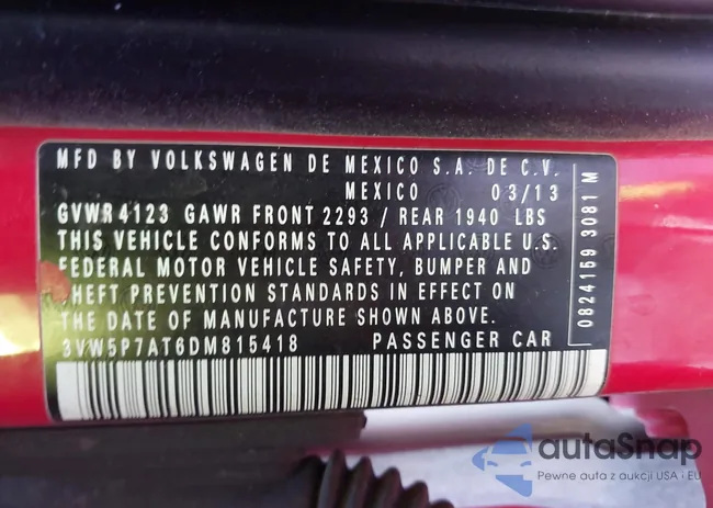 3VW5P7AT6DM815418: 44335582