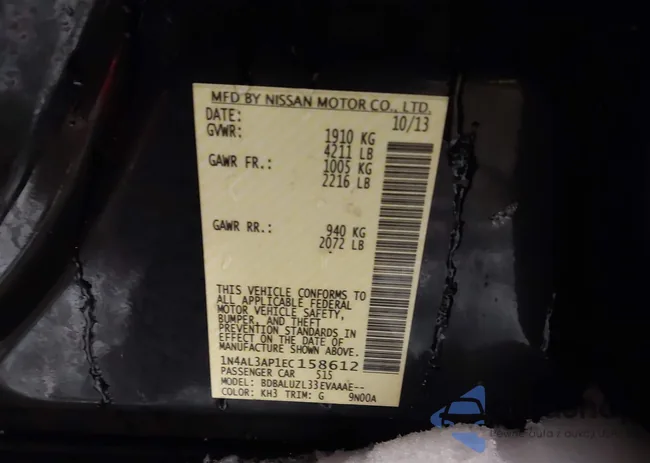 1N4AL3AP1EC158612: 44335653