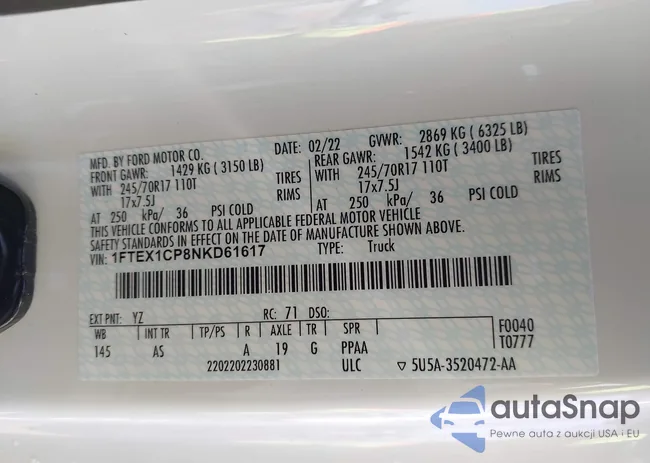 1FTEX1CP8NKD61617: 44335690