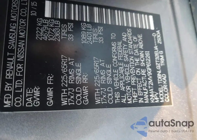 KNMAT2MV9GP612261: 44335737