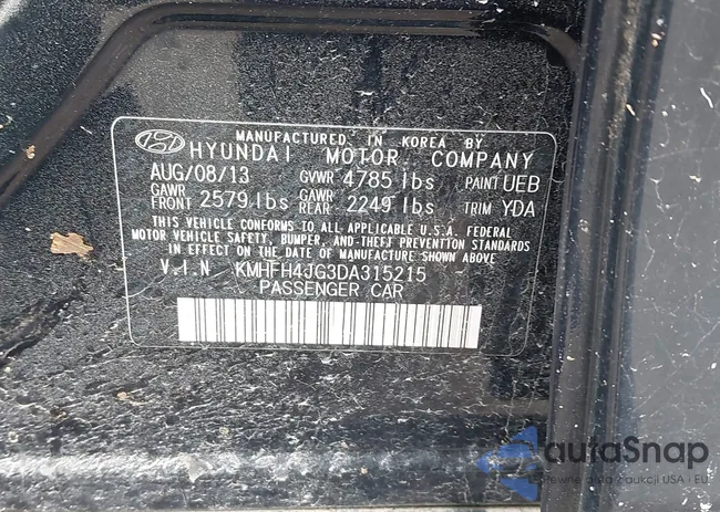 KMHFH4JG3DA315215: 44335861