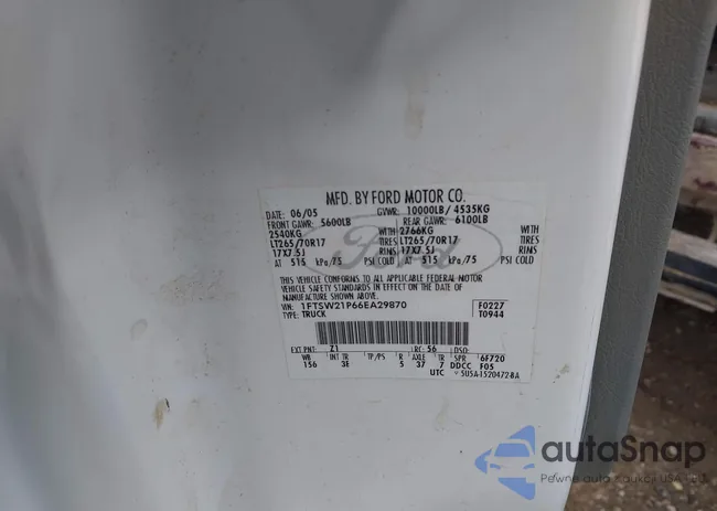 1FTSW31P04EB77032: 44337015