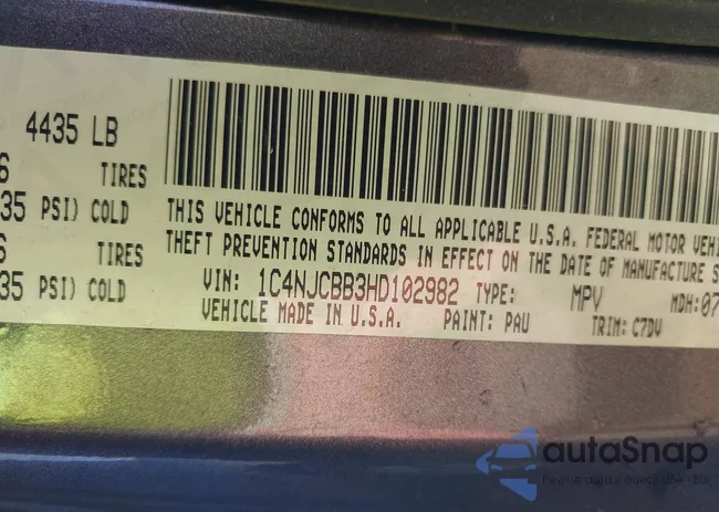 1C4NJCBB3HD102982: 44337063