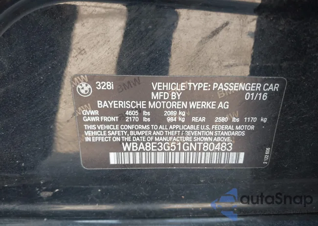 WBA8E3G51GNT80483: 44337087