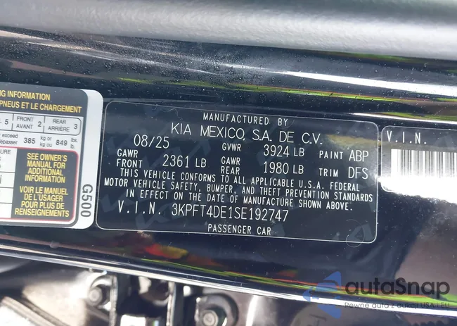 3KPFT4DE1SE192747: 44337183