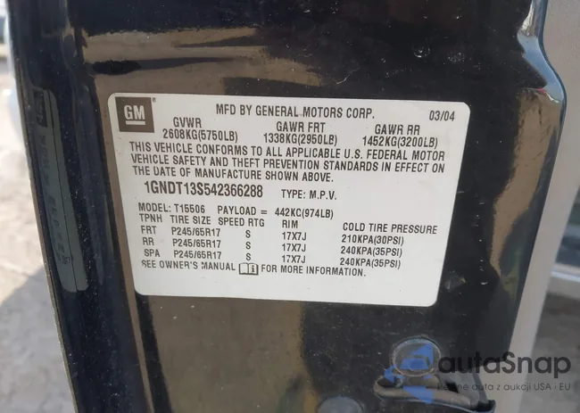 1GNDT13S542366288: 44337312