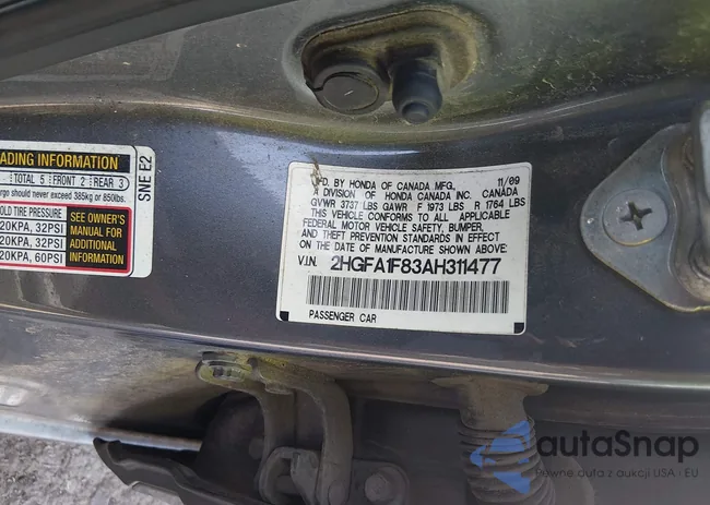 2HGFA1F83AH311477: 44337411