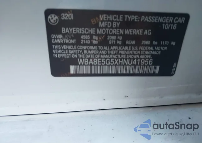 WBA8E5G5XHNU41956: 44337420