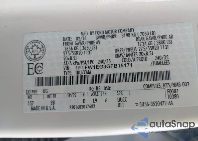 1FTFW1EG3GFB15171: 44336744