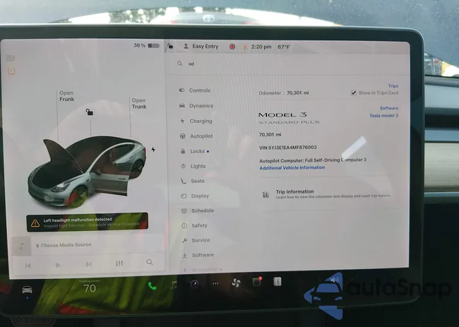 5YJ3E1EA4MF876003: 44336789