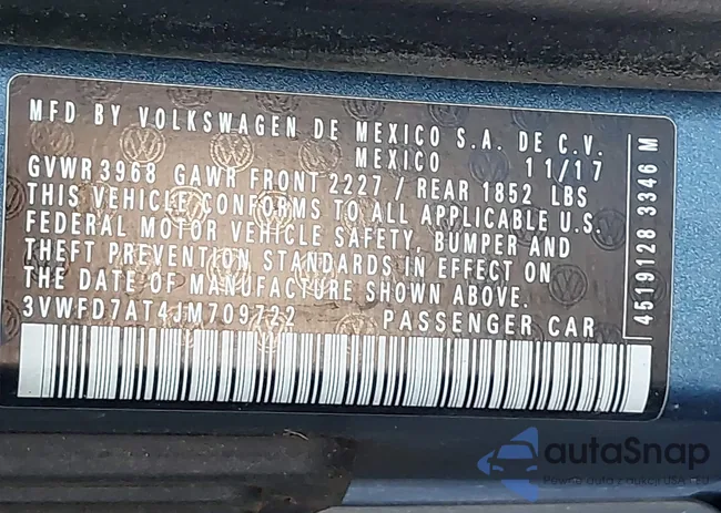 3VWFD7AT4JM709722: 44337996