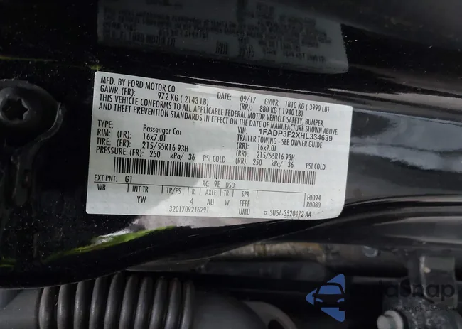 1FADP3F2XHL334639: 44338144