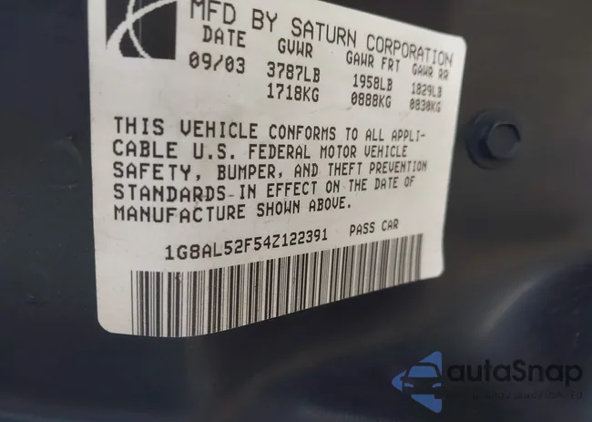 1G8AL52F54Z122391: 44338235