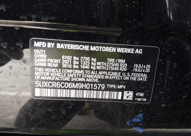 5UXCR6C06M9H01579: 44338317