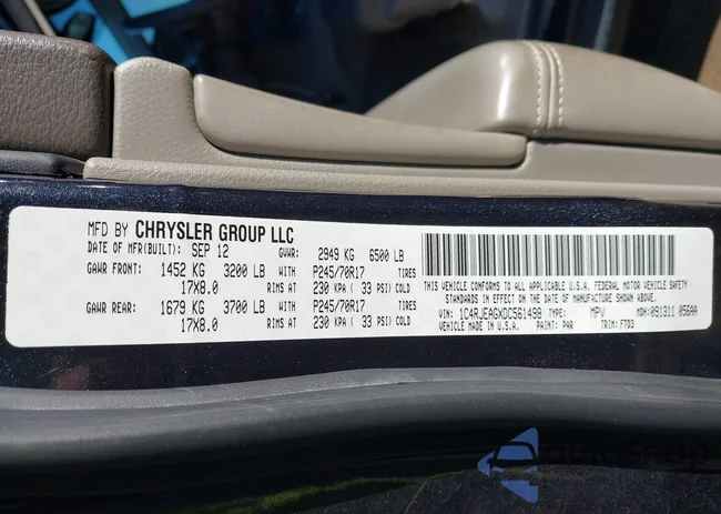 1C4RJEAGXDC561498: 44338347