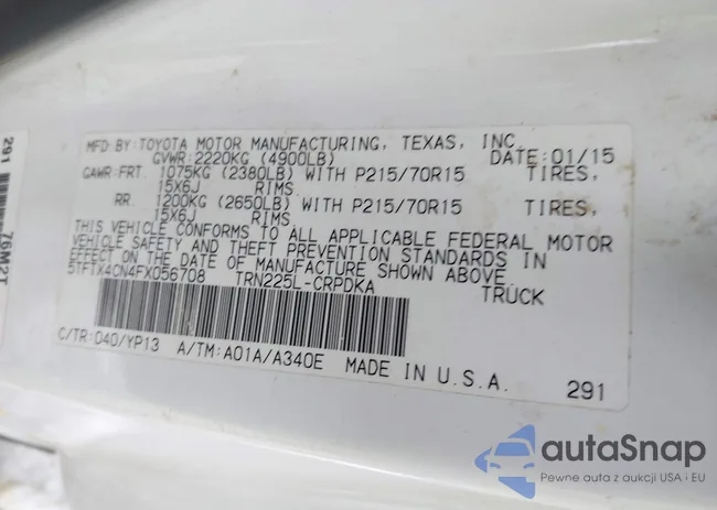 5TFTX4CN4FX056708: 44338363