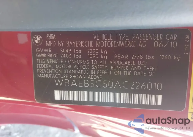 WBAEB5C50AC226010: 44338463