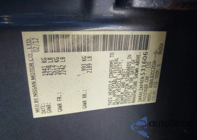 1N4AL2AP4CN531606: 44338509