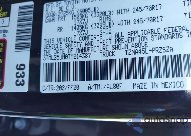 3TMLB5JN0TM214387: 44337597