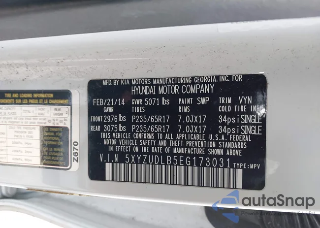 5XYZUDLB5EG173031: 44337613