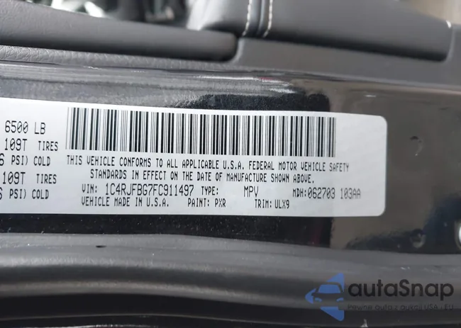 1C4RJFBG7FC911497: 44337647