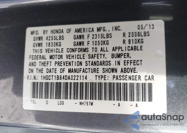 1HGCT1B84DA022114: 44337732