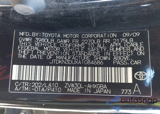 JTDKN3DUXA1084686: 44337784