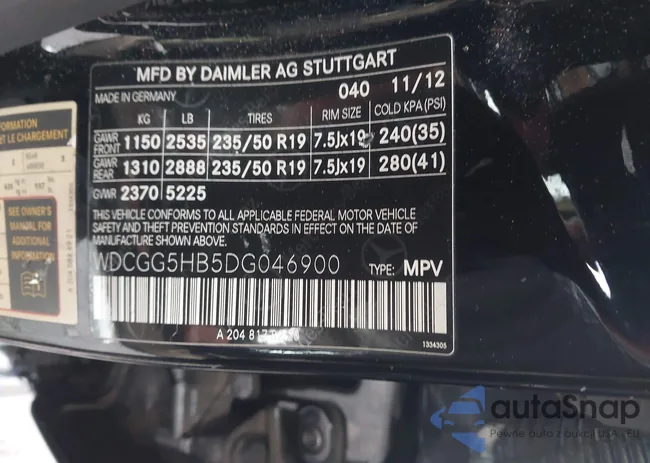 WDCGG5HB5DG046900: 44337790