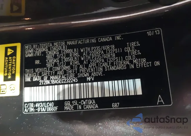 2T2BK1BA5EC232245: 44339080