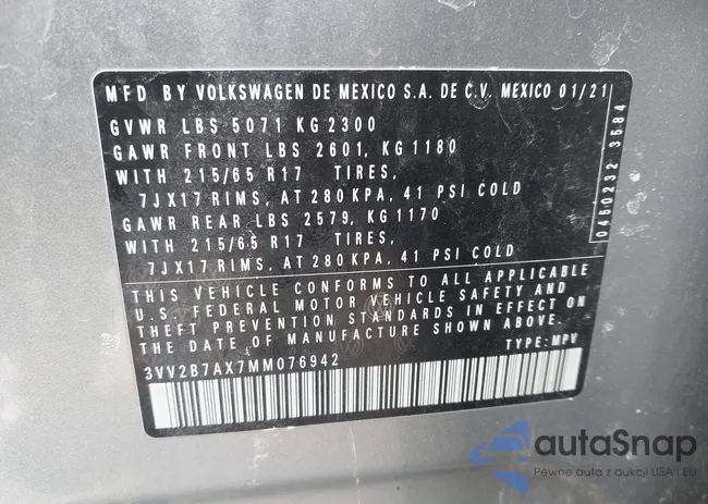 3VV2B7AX7MM076942: 44339104