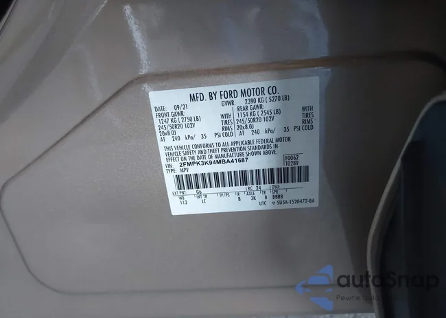 2FMPK3K94MBA41687: 44339176