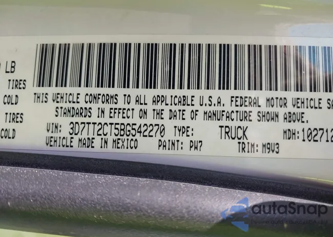 3D7TT2CT5BG542270: 44339207