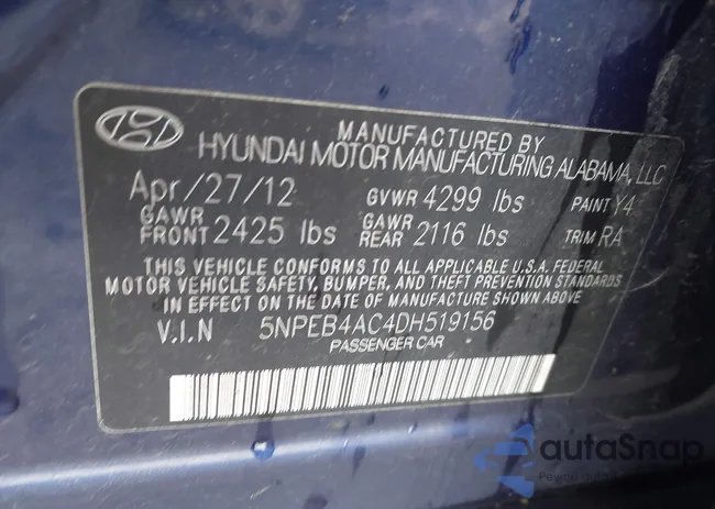 5NPEB4AC4DH519156: 44339247