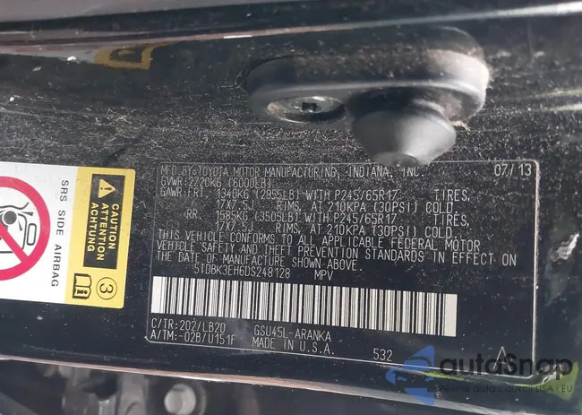 5TDBK3EH6DS248128: 44339281