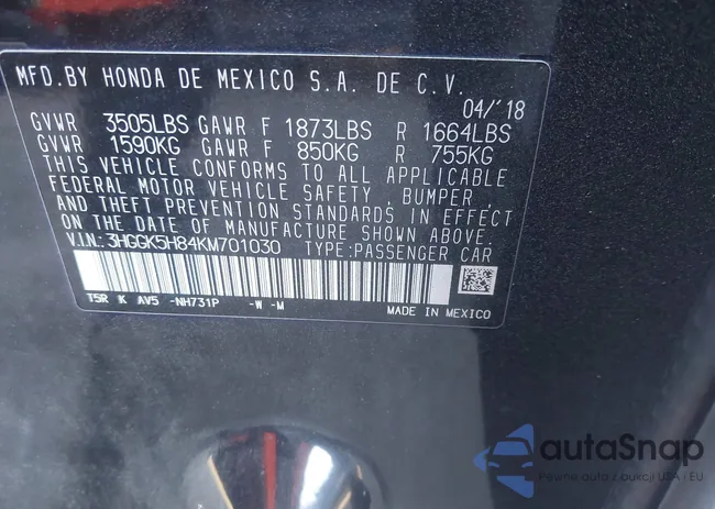 3HGGK5H84KM701030: 44339304