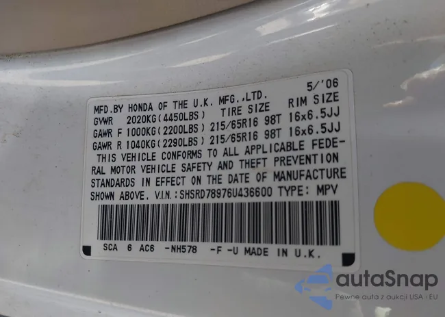 SHSRD78976U436600: 44339309