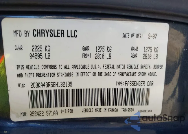 2C3KA43R58H132139: 44339447