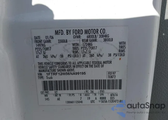 1FTRF12W56NA99195: 44339463