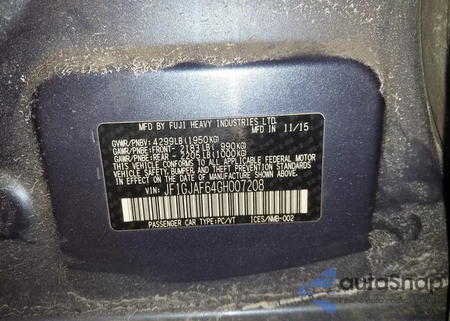 JF1GJAF64GH007208: 44339501