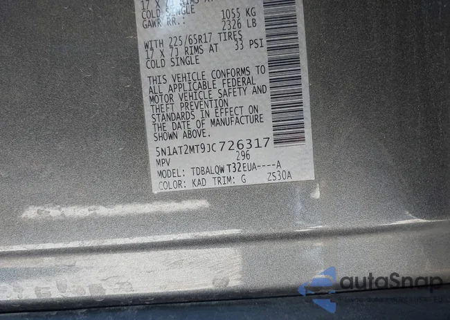 5N1AT2MT9JC726317: 44339522