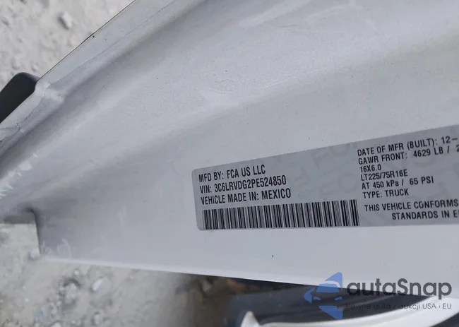 3C6LRVDG2PE524850: 44339547